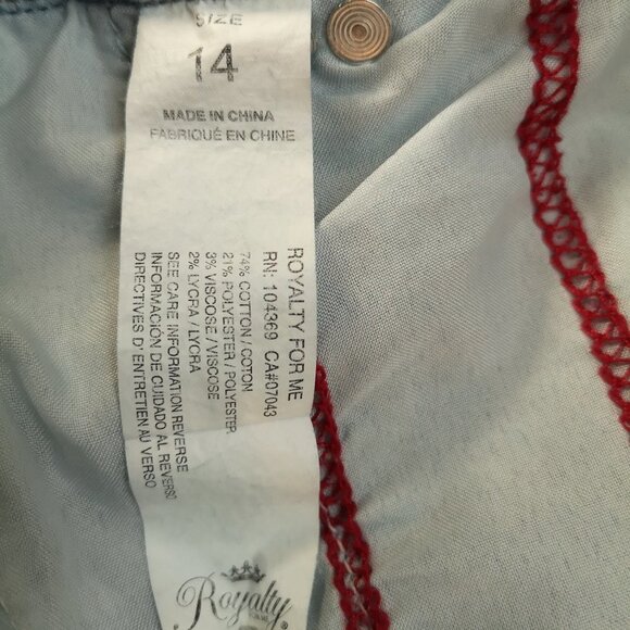 WBB Royalty For Me Ladies Slim Leg Medium Wash Blue Jeans - Picture 5 of 7